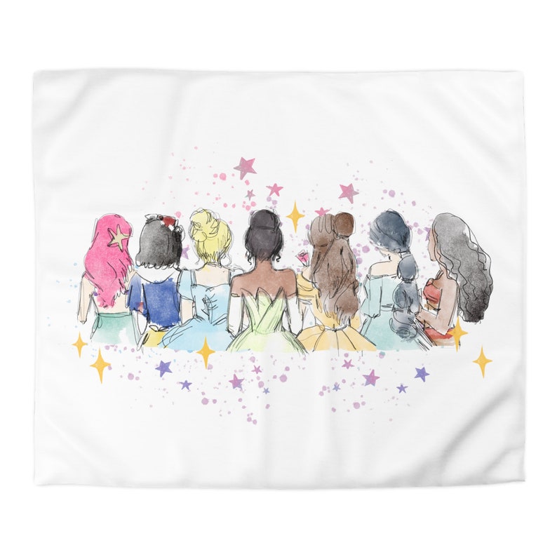 7 Princesses Duvet Cover (limited Quantity), Soft Comfy Comforter Cover ...
