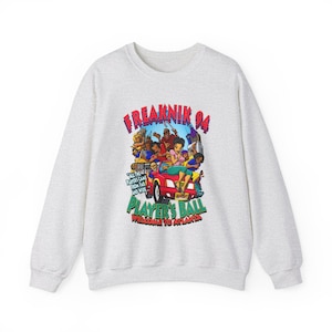 Vintage Freaknik '94 sweatshirt met ronde hals uit Atlanta uit de jaren 90