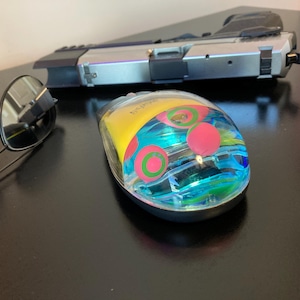 Cyberpunk 2077 Edgerunners Kiroshi Liquid Wireless Bluetooth & USB Mouse, Rechargeable Battery, Colorful LED Lights