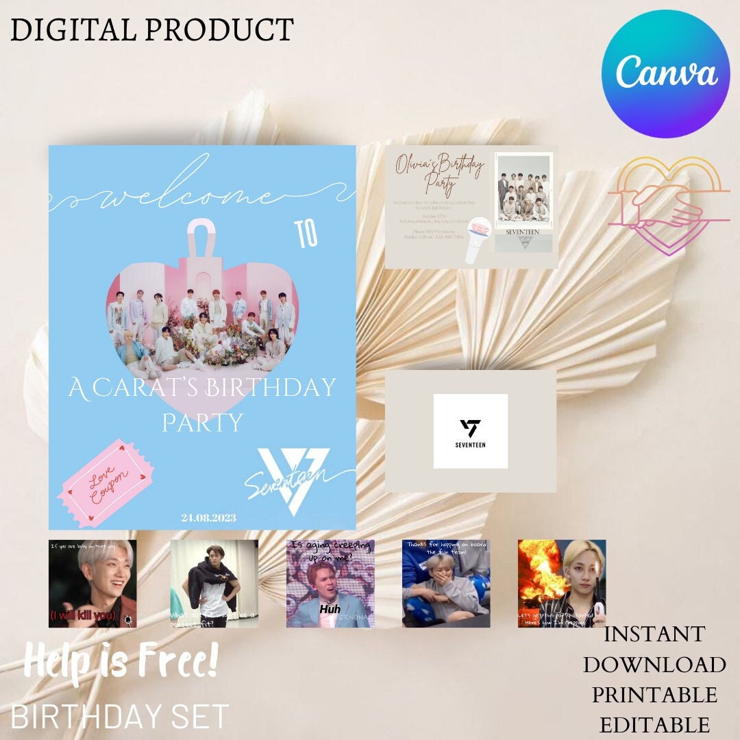 Seventeen Birthday Invitation Card Seventeen Birthday Welcome - Etsy