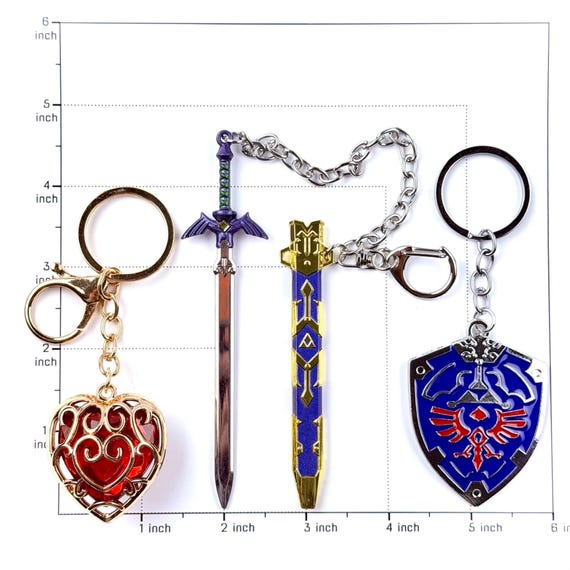 Zelda Metal Keychains, Tears of the Kingdom & Breath of the Wild