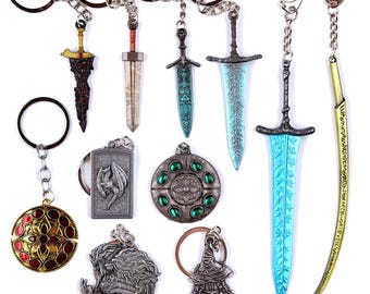 Elden Ring Talisman Keychains, Godfrey Icon, Ranni, Amber, Greatsword