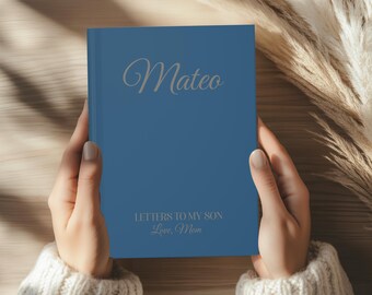 Diario personalizado de cartas a mi hijo: Libro de recuerdos
