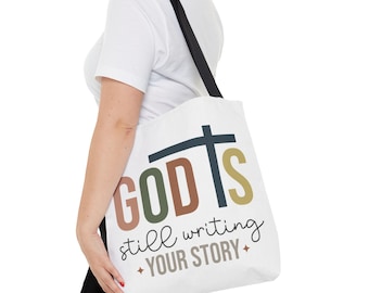 Bolsa de tela cristiana: La historia de Dios, regalo bohemio para la iglesia