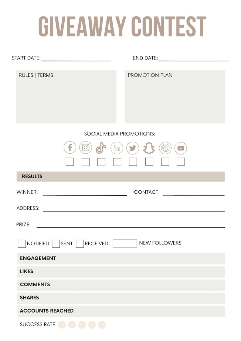 Boost Your Social Media Game With Our All-in-one Planner and Tracker ...