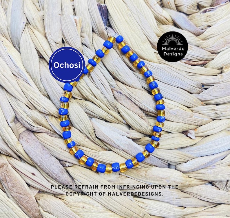 Pulsera Orisha Santería Eleke, Obatala, Ogun, Orula, Yemaya, Elegua, Oshun, Pulsera de Protección,Orisha Santería Eleke Pulsera De Protección imagen 9