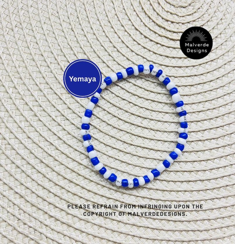 Pulsera Orisha Santería Eleke, Obatala, Ogun, Orula, Yemaya, Elegua, Oshun, Pulsera de Protección,Orisha Santería Eleke Pulsera De Protección imagen 8