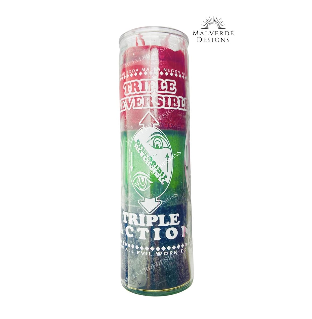 Triple Action Reversible Glass Candle, Triple Reversible, Reversible ...