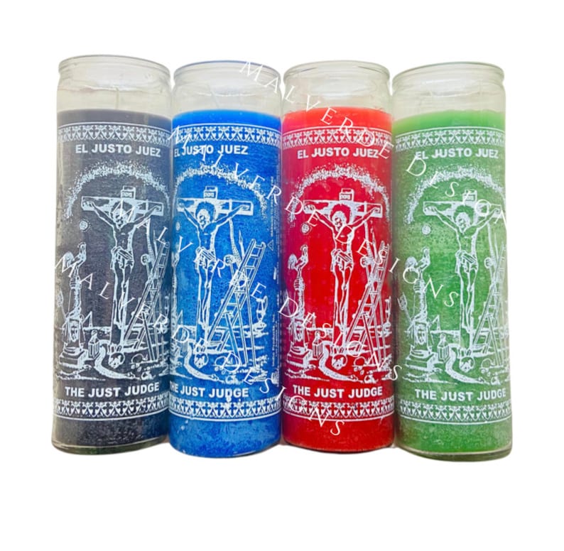 The Just Judge Candle, Religious Candle, El Justo Juez Vela De Hechizo