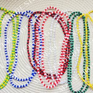 Orisha Santeria Eleke Necklace, Obatala, Ogun, Orula, Yemaya, Elegua, Oshun, Protection Necklace, Orisha Santería Eleke Collar De Protección