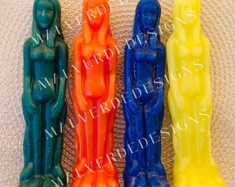 Female Figure Spell Candles,Spell Candles, Witchcraft/Cleansing,Velas de Hechizos de Figuras de mujer, velas de hechizos, brujería/limpieza
