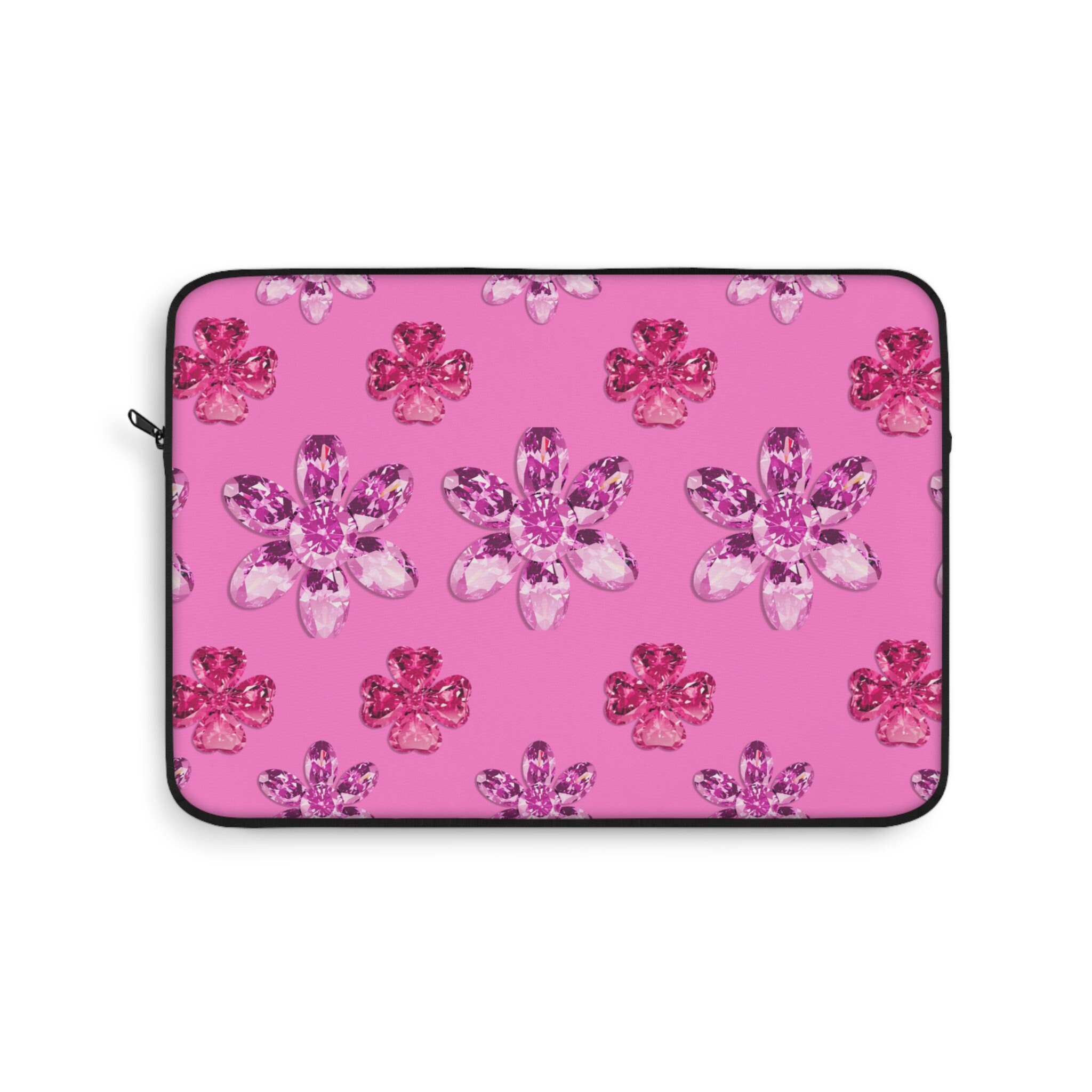 Hot Pink Floral Bling Laptop Case Stylish Protection for Etsy
