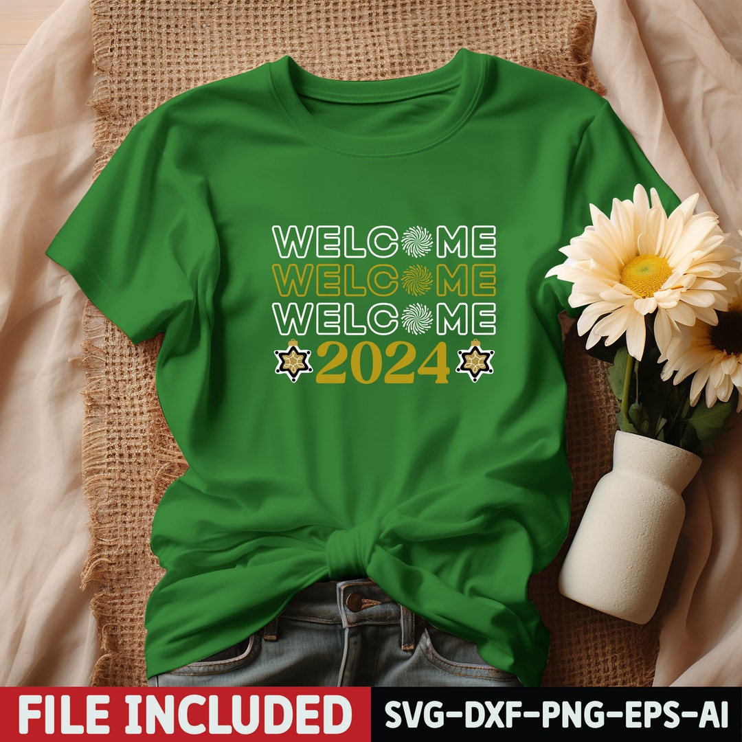 2024 Svg, New Year Shirt Svg, New Years Cut File, Happy New