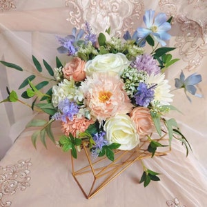 Boho&hippie Wedding/Spring Rose Bouquet/Fall Rustic Wedding Bouquet/Bridal and Bridesmaids Bouquet/Wedding decor/Silk Flower Wedding Bouquet image 4