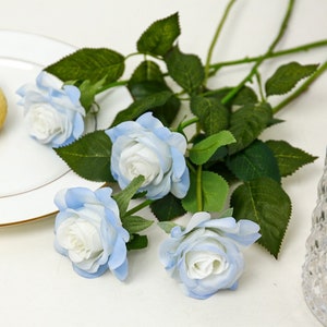 Real Touch Rose/Wedding decor/Rose Flower Wedding Bouquet/high-qualityArtificial flowers/Outsid decor/Garden Decoration/Silk flowers zdjęcie 8