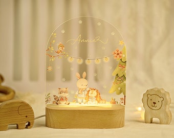 Christmas night light, custom name night light, children's room decoration, baby's gift,First Christmas Gifts