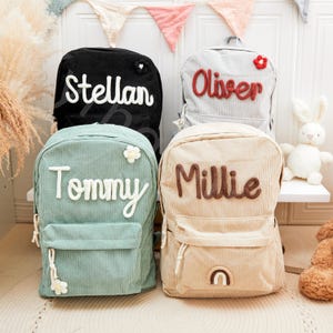 Sac à dos pour enfant avec nom - Sac à dos personnalisé pour tout-petit, sac à dos préscolaire, sac d'école pour enfants, cadeau de rentrée scolaire, cadeau de jardin d'enfants