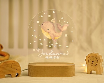 Personalized Baby Night Lights, Personalized Gifts with Customized Names, Christmas Gifts, Newborn Party Gifts