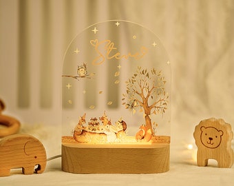 Veilleuse personnalisée pour bébé, prénom personnalisé, veilleuse pour enfants, plaque lumineuse pour prénom bébé, cadeau bébé, cadeau naissance