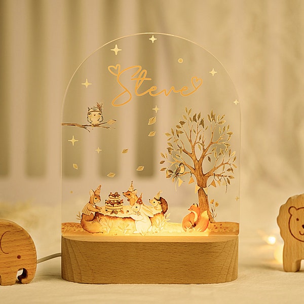 Veilleuse personnalisée pour bébé, prénom personnalisé, veilleuse pour enfants, plaque lumineuse pour prénom bébé, cadeau bébé, cadeau naissance