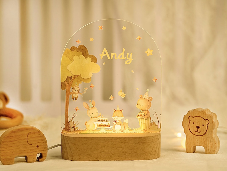 Personalized Night Light,Christmas Gift,Baby Shower Gift,Mom Gift,Bedside Lamp,Baby Gift,Nursery Decor,Personalized Gift zdjęcie 6