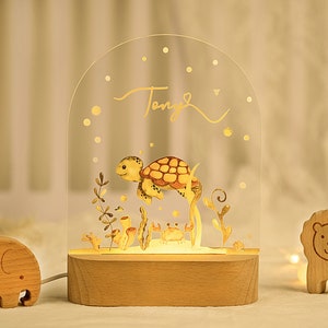 Personalisiertes Nachtlicht für Baby, individuelles Nachtlicht, personalisiertes Geburtstagsgeschenk, individueller Name, Babygeschenk
