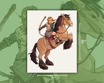 The Legend of Zelda - Tears of the Kingdom - link - kunstafdruk