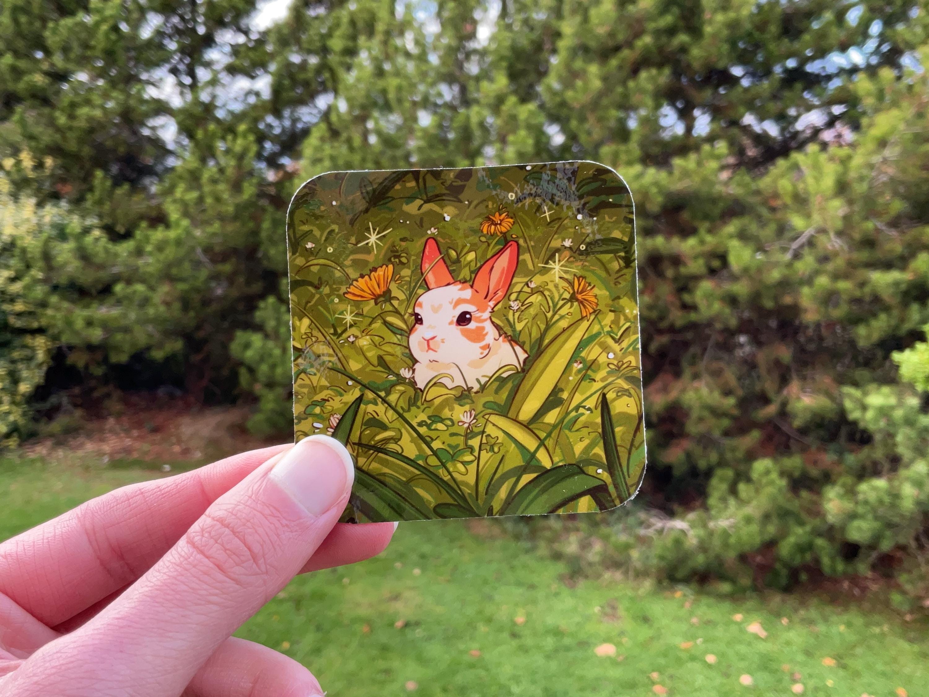 Rabbit Sticker - Etsy