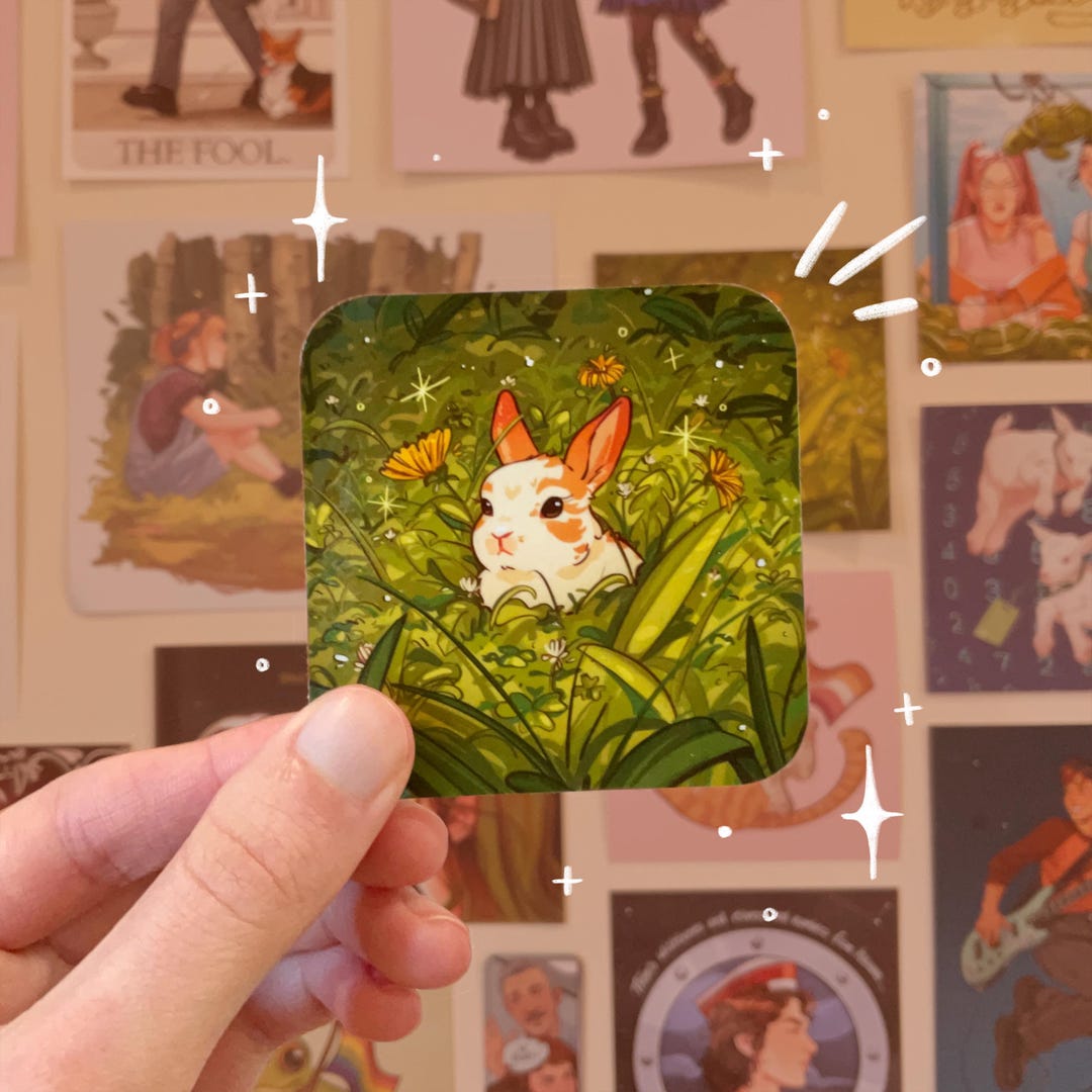 Rabbit Game Sticker Rabbit Sticker - Etsy