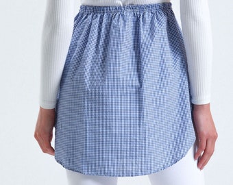 checkered shirt skirt, gingham shirt skirt, skirt extension, fake skirt, fake shirt skirt, skirt extender, underwear skirt
