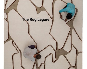 Minimalistic made woollen handtufted Rug. This is as designer rug for hotel, aestetic livingroom rug,bespoke rug,designer rug,handcarved rug
