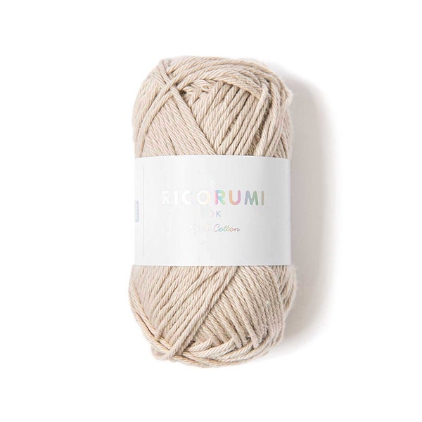 Ricorumi DK Cotton Yarn / Rico Design Creative Ricorumi DK 051 Mastic / Cotton Yarn for Amigurumi