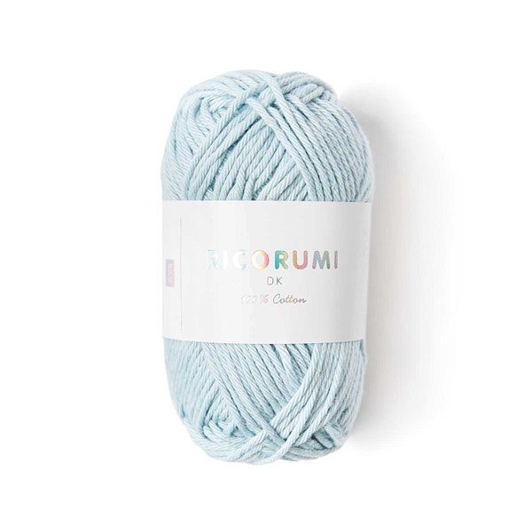 Ricorumi DK Cotton Yarn / Rico Design Creative Ricorumi DK 033 Light Blue / Cotton Yarn for Amigurumi
