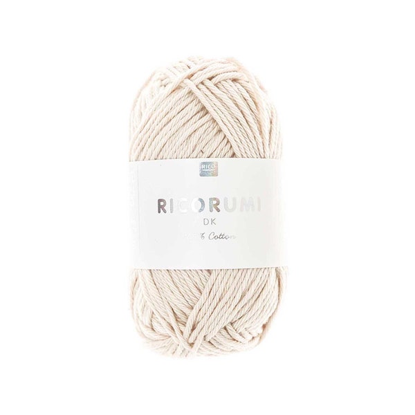 Fil de coton Ricorumi DK / Rico Design Creative Ricorumi DK 061 Ivoire / Fil de coton pour Amigurumi