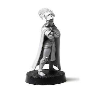 Female Greek Hoplite Captain, command pack, miniature, 28mm resin for wargaming and painting