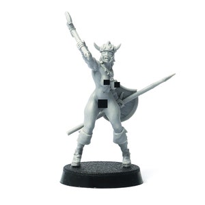 Weiblicher Barbar Miniatur, 28 mm Fantasie