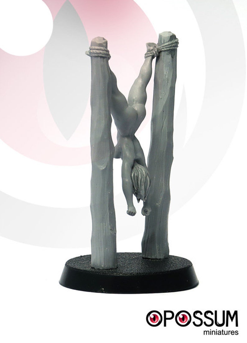 Torture of Woman, Miniature, 28mm Fantasy Etsy