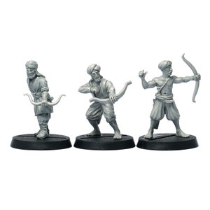 Arab Archers (Saracen Archers) miniature set, 28mm