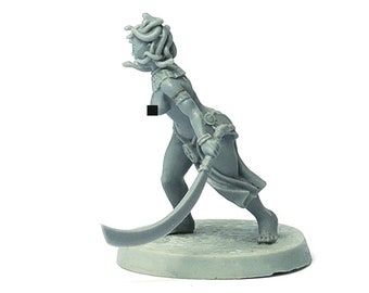 Medusa miniature, 28mm resin