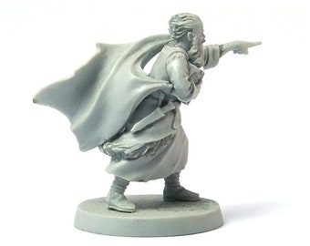 Miniatura de sacerdote, 28 mm para juegos de mesa