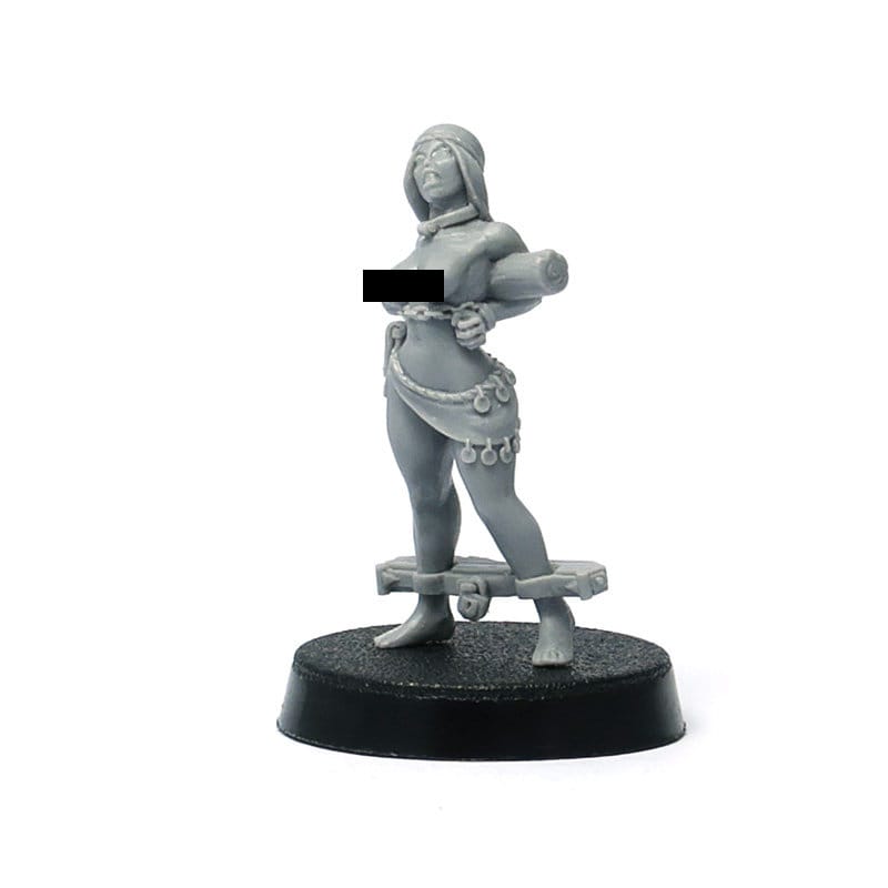 Miniatura Resina Slave Girl Para Wargames Y Juegos De Rol – 28-32 Mm, Sin Pintar Ni Montar, Ideal Para D&D Y Escenarios Fantásticos