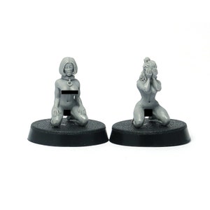 Miniatures Slaves Girls 28 mm résine