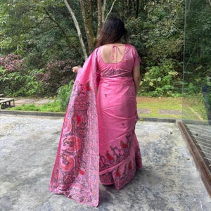 Hand-Painted Madhubani Silk Saree | Madhubani Painting Saree