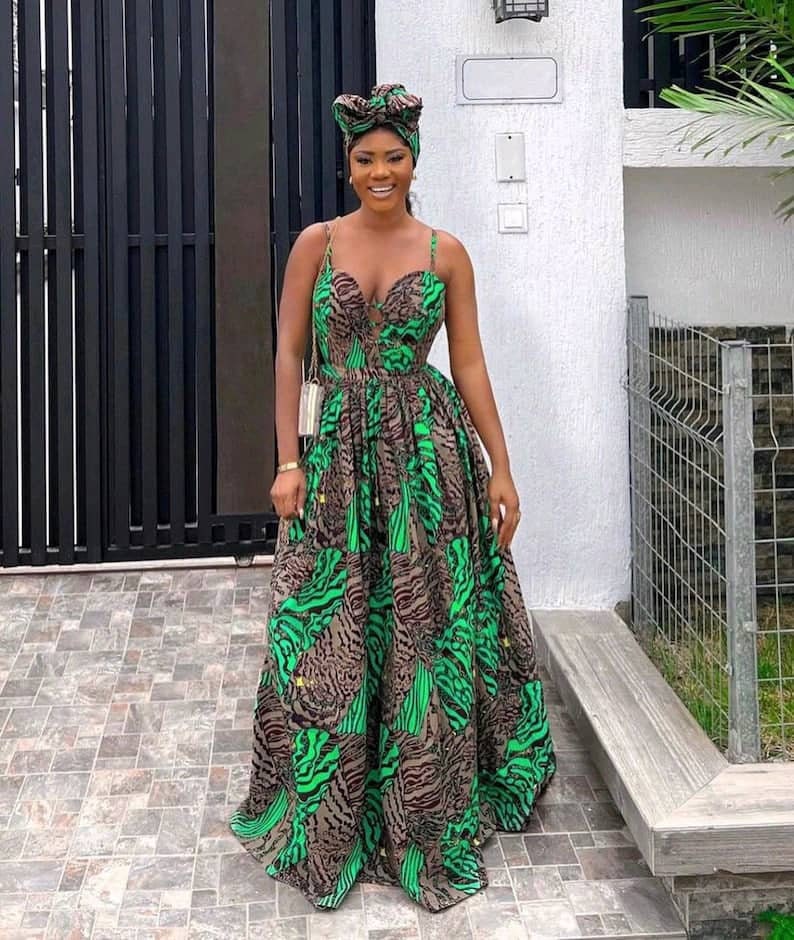 Ankara maxi gown styles 2025