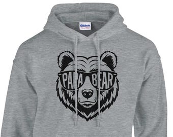 Papa Bär Hoodie: Papa Geschenk mit Sonnenbrille