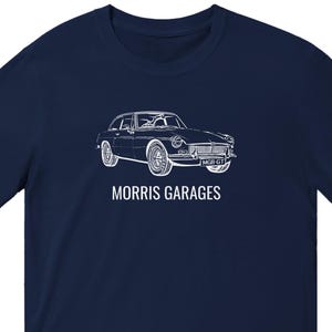 British Classic Car T-Shirt, Gift for Car Enthusiasts, Gift for mgb fans, retro car gift Gift, Car Lover Shirt, Vintage Auto Apparel