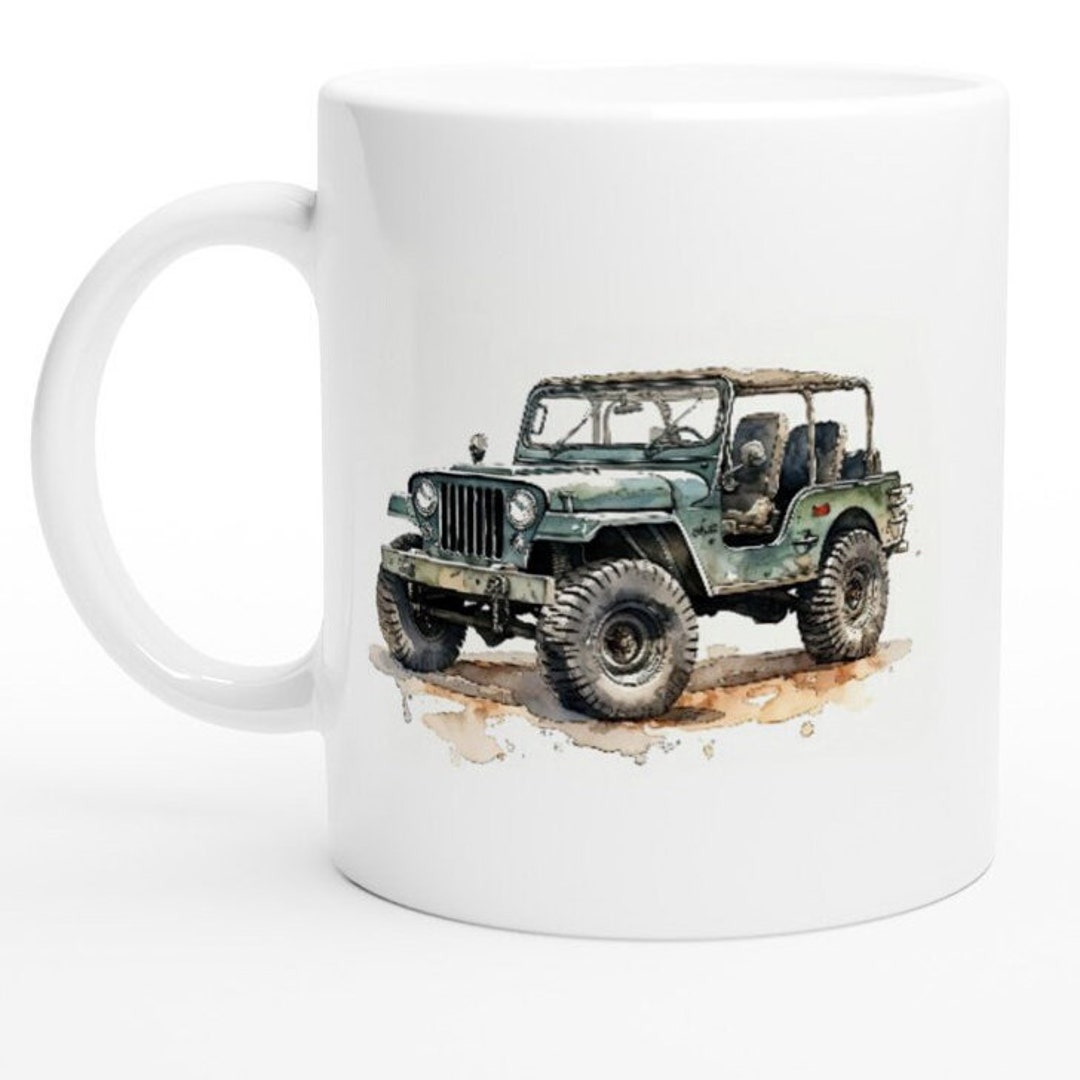Jeep Mug 4x4 off Road Jeep Coffee Mug White Ceramic Coffee - Etsy