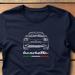 Barchetta T-shirt: Italiensk sportbil, klassisk bilpresent