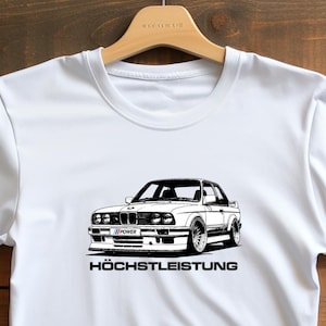 Car tshirt, Höchstleistung Sports Car, Performance Car Design, Classic german car TShirt, tee for dad for her, beamer tee, Petrolhead gift