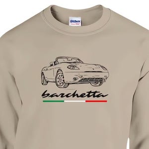 Sweat-shirt pour fans de Fiat Barchetta, voiture classique italienne, fans de Fiat, sweat-shirt essence, sweat-shirt voiture classique - coupe unisexe